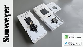 Sunweyer Dongle 2 in 1  Adapter Wireless CarPlay amp Android Auto  Recensione [upl. by Arsi]