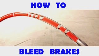 How To Bleed Motorcycle Brakes The Simple Way NO SPECIAL TOOLS [upl. by Shishko]