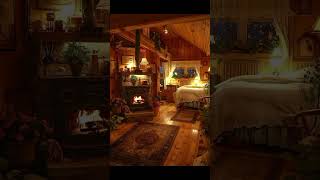 Snowy day in a cozy cabin books music and pure comfort shorts relaxing healing relaxation [upl. by Llener]