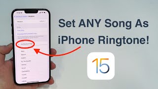 2022 How to set ANY Song as iPhone Ringtone  Free and No Computer [upl. by Jenesia]