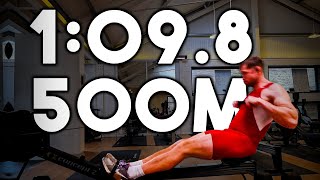 1098 500m WORLD RECORD on the Rowing Machine  Phil Clapp [upl. by Lanie]