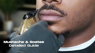 How to cut Mustache amp Goatee  Detail Tutorial [upl. by Lleinnad806]