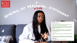 reading my kcl personal statement🤍full breakdown tips  QampA  digital marketing MSc [upl. by Sura645]