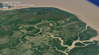 Rio Araguari Amapá Brazil  Earth Timelapse [upl. by Arevle858]