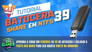 Batocera 39 com partição SHARE em NTFS  Tutorial Completo [upl. by Esila]