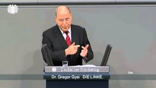 Gregor Gysi DIE LINKE »Die RiesterRente ist ein Hohn« [upl. by Seif486]