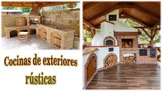 COCINAS EXTERIORES rústicas ✔✔✔ [upl. by Nossaj194]