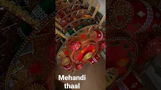 mehndi thaal decoration ideas rasam mehndi [upl. by Betteanne]