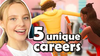 5 UNIQUE careers to play in The Sims 4 no mods [upl. by Critchfield]