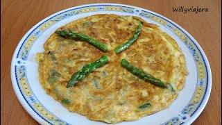 ✅TORTILLA DE ESPARRAGOS 😋TRIGUEROS Qué fácil y qué ricaaaaa [upl. by Keel]