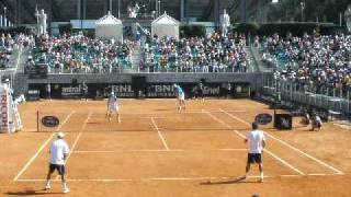 Federer  Allegro vs Isner  Querrey Foro Italico 2010 [upl. by Moreland]