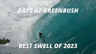 DAYS AT GREENBUSH  THE BEST SWELL IN 2023 [upl. by Star]