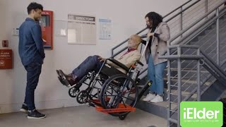 Portable Wheelchair Stairlift  iElder [upl. by Namas]