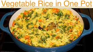 Vegetable Rice in One Pot [upl. by Ardnuas]