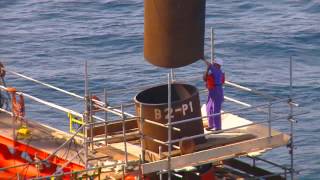 Offshore Platform Installation Jacket Installation and Topside Installation [upl. by Onabru322]