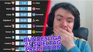 BAYERN ZU STARK und BVB FLOPPED 🤣😂 25 SPIELTAG 1 BUNDESLIGA PREDTCTION [upl. by Odarnoc]