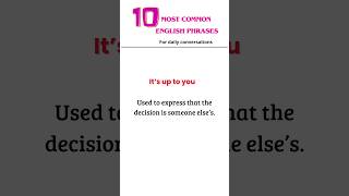 10 Essential English Expressions for Everyday Conversations english vocabulary learning [upl. by Leiba]