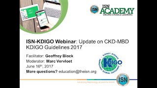 KDIGOISN CKDMBD Guideline Update Webinar [upl. by Finbur]