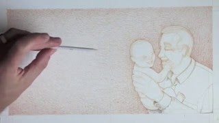 Drawing Tutorial  Colored Pencil Technique To Fill In Large Spaces [upl. by Hedelman]