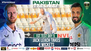 Jack Leach Takes 4 Wickets  Pakistan vs England  1st Test Day 5  PCB  M4B1A [upl. by Id286]