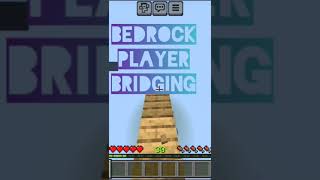 Java player bridging vs bedrock player bridging minecraft [upl. by Suillenroc781]