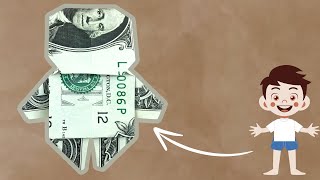 Create a Money Origami Human  Unique Gift Idea [upl. by Ecienahs493]