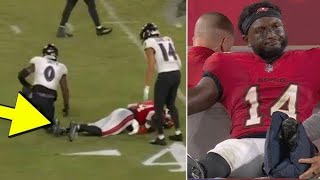 WARNING Chris Godwin INJURY vs Baltimore Ravens🥺🙏 [upl. by Linnie]