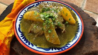 Chuletas de puerco en salsa verde con papas ¡Buenísimo [upl. by Feldman483]