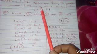 Calendar कैलेंडर REASONING PART1  Short Trick For Calendar  SSCMTSCHSLCGL and all Exam [upl. by Elorac]