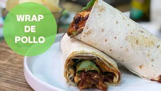 Wrap de pollo enchilado Receta rica y fácil de preparar  Cocina Delirante en Sale el Sol [upl. by Yendic961]