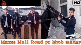 Murree Mall road 🛣️ pr khob mazay [upl. by Tadeas362]