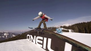 Blue Tomato Plan P 2015 at Superpark Planai Freeski recap [upl. by Alyos951]