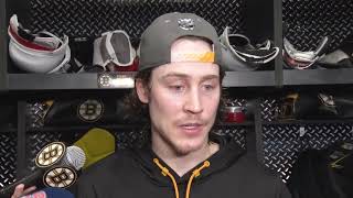 Tyler Bertuzzi on his FIRST GOAL Since Joining Bruins  Bruins Postgame Interview [upl. by Rox]