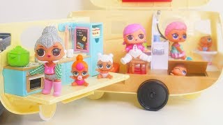 LOL Surprise Dolls  Lil Sisters Camping in Camper [upl. by Pierson]