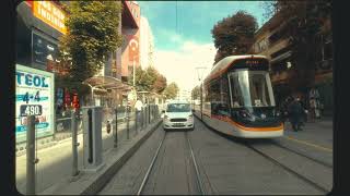 Eskisehir Turkey  Tram View 2  16mm Film Emulation  Oct 2021  Espark to Yunuskent [upl. by Evangeline990]