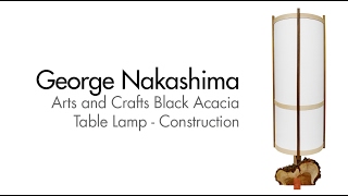 ARTS amp CRAFTS LAMP  George Nakashima Inspired [upl. by Drhcir91]