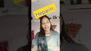 Heparin is a anticoagulant manu docters ytviral [upl. by Notsrik]