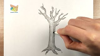 comment dessiner le tronc dun arbre [upl. by Aia]