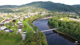 Drone view of Norway Orkanger city Unbelievably Breezy Show [upl. by Alyak]