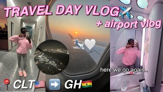 TRAVEL DAY VLOG airport essentials ghana travel vlog airport vlog [upl. by Atnicaj]