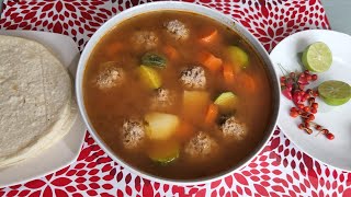 ALBONDIGAS DE CARNE MOLIDA estilo sinaloa [upl. by Cud]