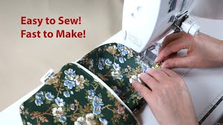 DIY BeginnerFriendly Zipper Pouch Quick amp Easy Makeup Bag Tutorial [upl. by Ocko]