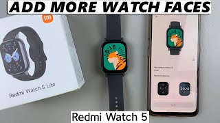 How To Download Additional Watch Faces On Redmi Watch 5 Lite [upl. by Trask]