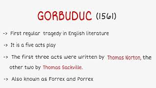 GORBUDUC  Facts  Summary  UGC NET  English Literature  English Study Guide [upl. by Kaplan]