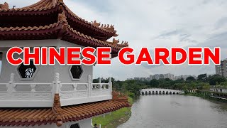 Chinese Garden at Jurong Lake Gardens  Walking Singapore [upl. by Ansilma]