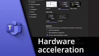 How to turn off hardware acceleration in Teams ✅ Tutorial [upl. by Juanne]