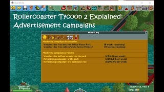 Rollercoaster Tycoon 2 Explained Advertisement Campaigns [upl. by Asus]