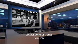 Diana EdwardsJones passes away 1932  2024 UK  ITV News  17April2024 [upl. by Ztnahc]