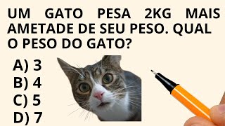 🔥2 QUESTÕES DE RACIOCÍNIO LÓGICO PARA DESTRAVAR SEU CÉREBRO🧠 NÍVEL 1 [upl. by Rawlinson]