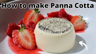 How to make Panna Cotta Recipe [upl. by Soirtemed]